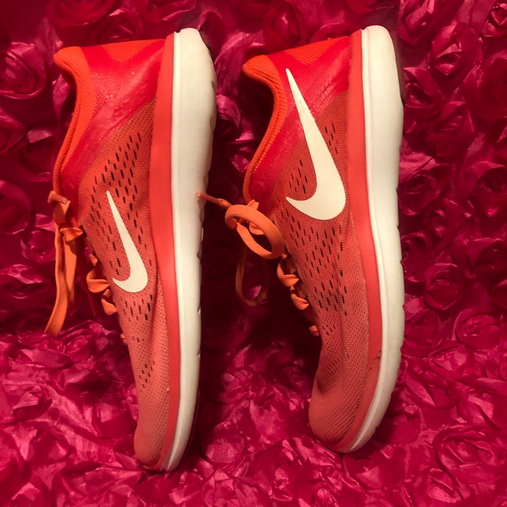Nike Flex 2016 RN 830751-800 Bright Mango /White - Picture 4 of 8